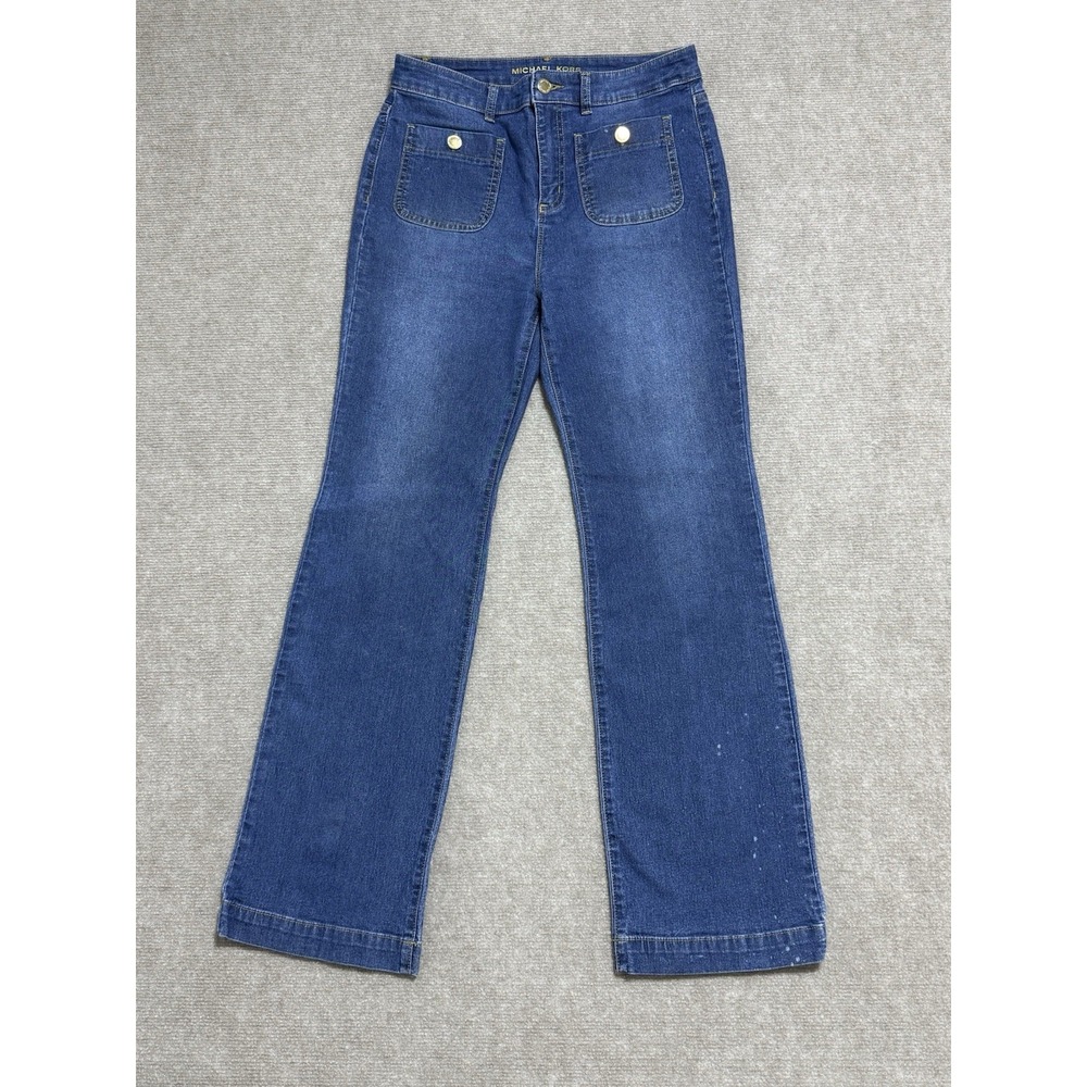 Michael Kors Selma High Rise Bootcut Jeans Size 6 Lapis‎ Blue Wash